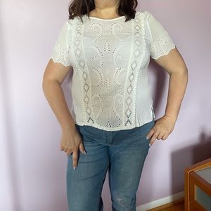 Lace American Eagle Top